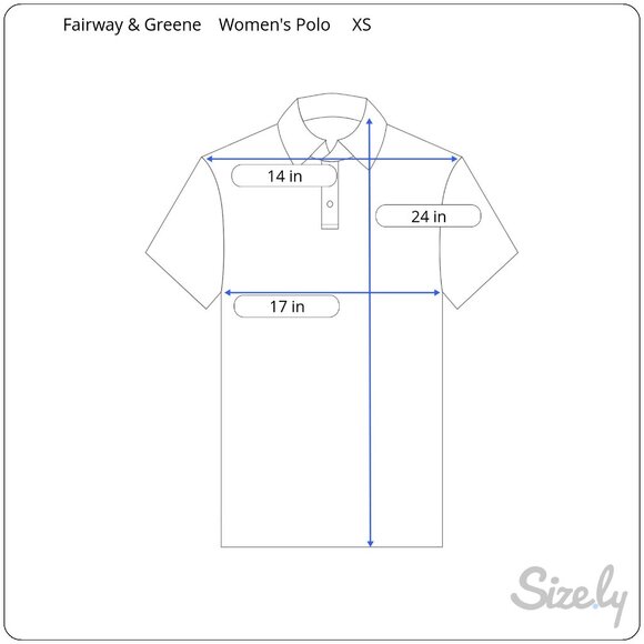 Fairway & Greene Women's Polo Embroidered Logo Blue Size XS - Picture 8 of 8